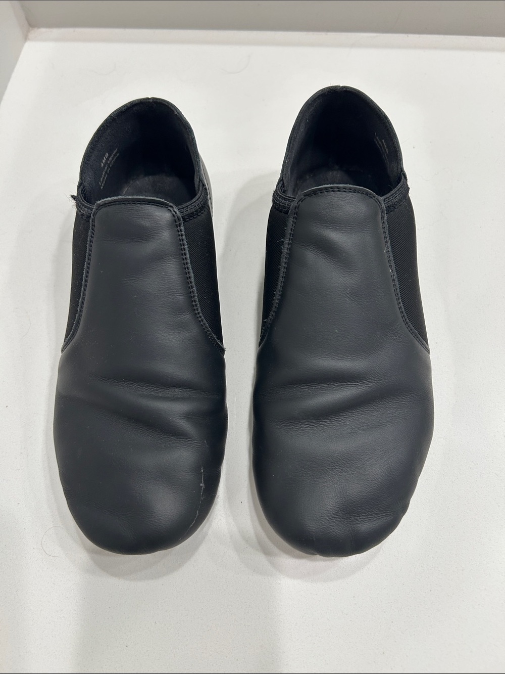 Kids Black Dance Slip-On Jazz Shoes